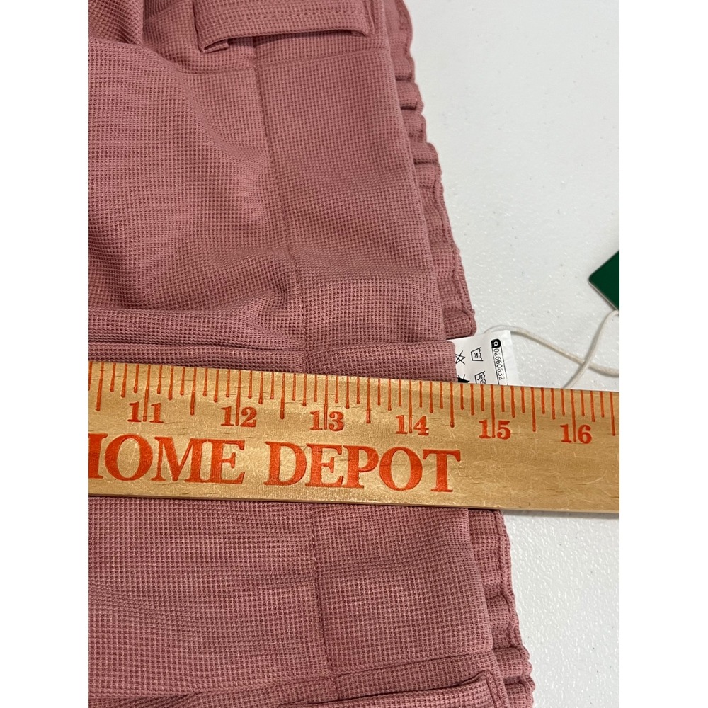 NWT Halara Flex High Waisted Pocket Wide Leg Waffle Work Pants Sz XL P Rose Tan - Picture 11 of 11